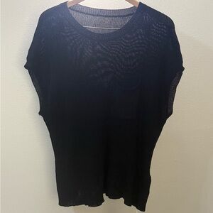 Halara Loose Knit Batwing Short Sleeve Sweater w/ Pocket